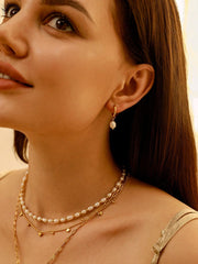 Modern Pearl Small Ohrringe Gold-Shopicrush