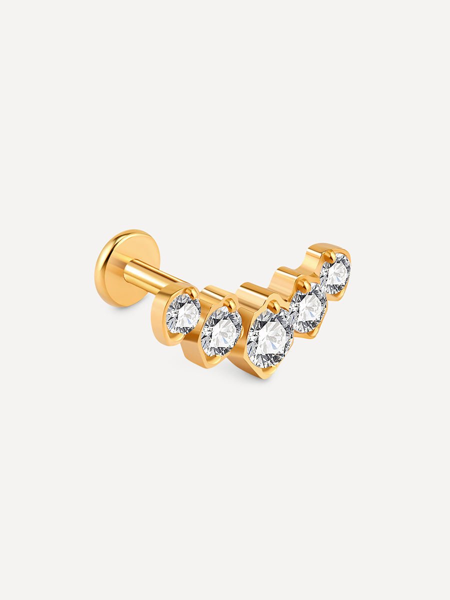 Moon Shine Titan Piercing Gold - icrush - schmuck