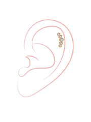 Moon Shine Titan Piercing Gold - icrush - schmuck