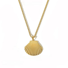 Natalia Oversized Shell Pendant Kette - icrush - schmuck
