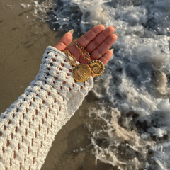 Natalia Oversized Shell Pendant Kette - icrush - schmuck