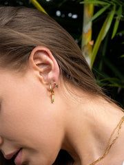 Olive Green Dawn Ohrringe Gold-Shopicrush