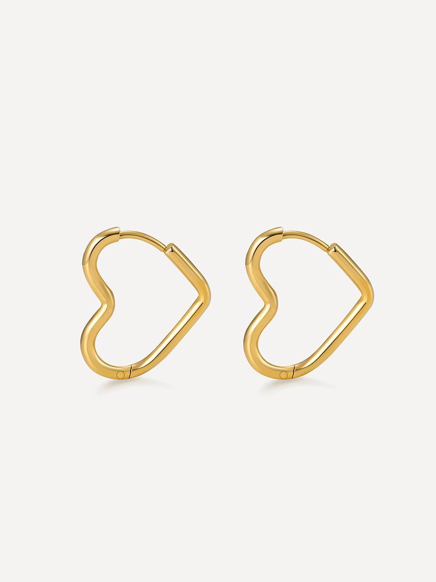 Open My Heart Ohrringe Gold - icrush - schmuck