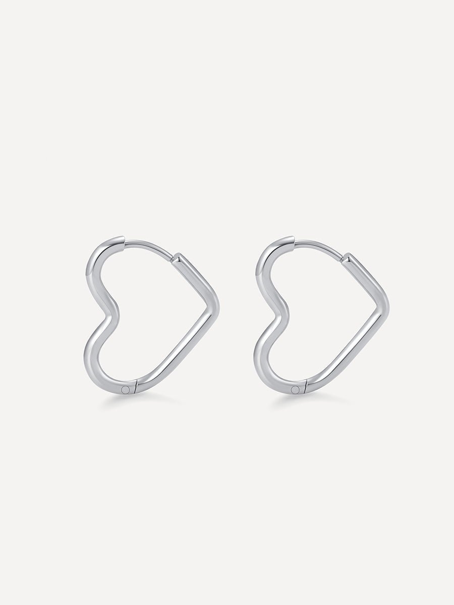 Open My Heart Ohrringe Silber - icrush - schmuck