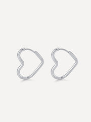 Open My Heart Ohrringe Silber - icrush - schmuck