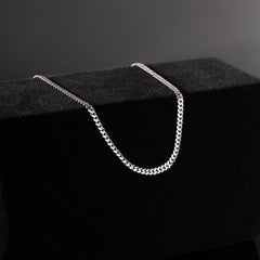 Panzerkette (3mm) aus 925er Sterlingsilber, Rhodiniert - icrush - schmuck