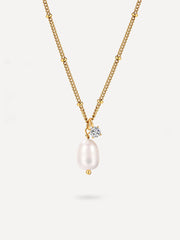 Pearl n Spark Kette Gold-Shopicrush