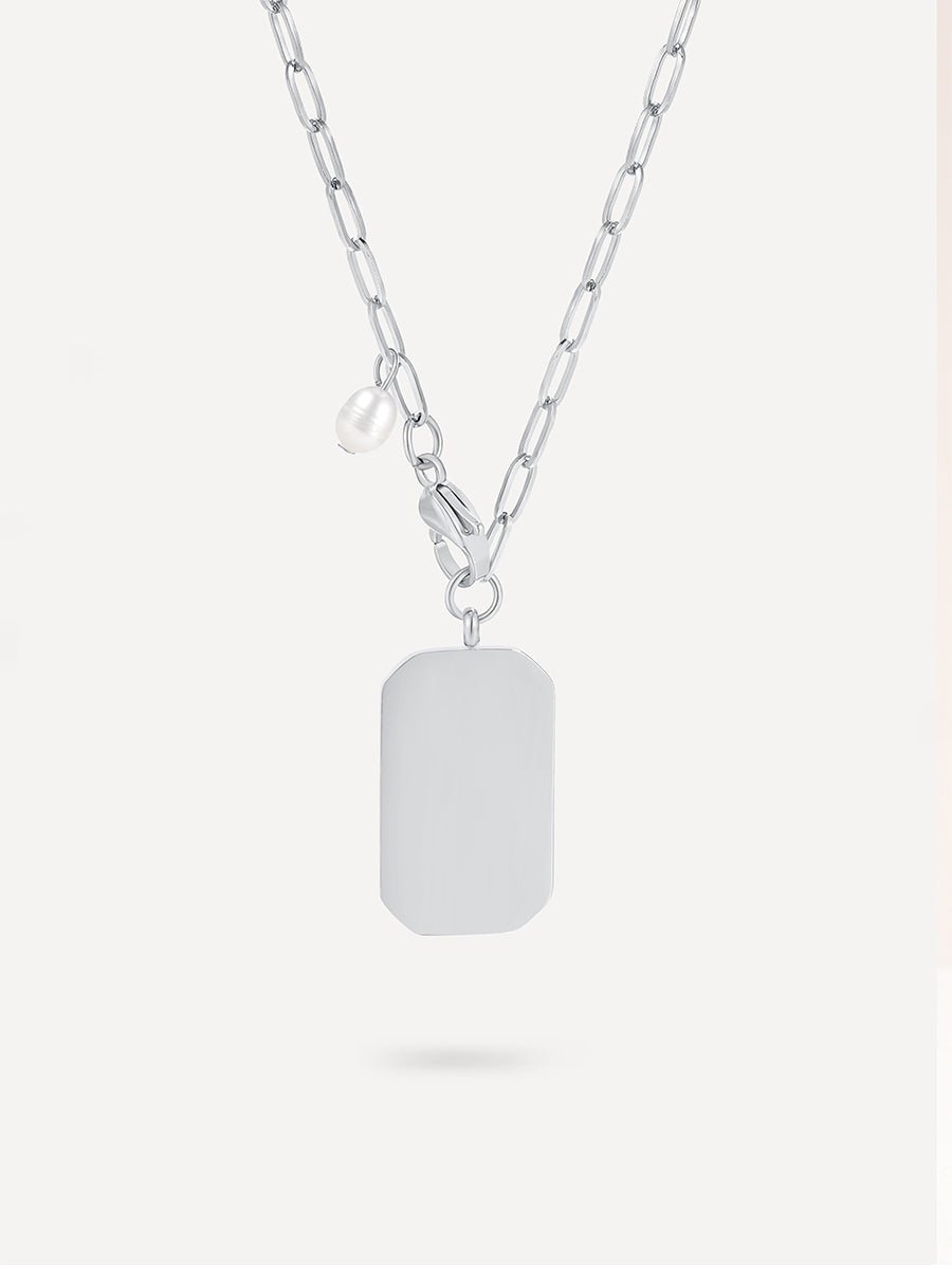 POLYGON DROP Kette Silber-Shopicrush