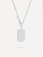 POLYGON DROP Kette Silber-Shopicrush