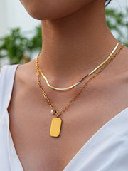 POLYGON DROP Kette Silber-Shopicrush