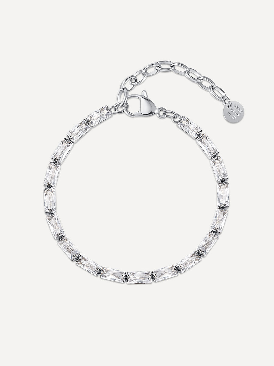 Rectangle Shining ARMBAND Silber-Shopicrush
