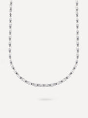 Rectangle Shining Kette Silber-Shopicrush