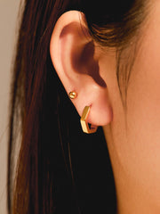 Round Ball Ohrringe Gold - icrush - schmuck