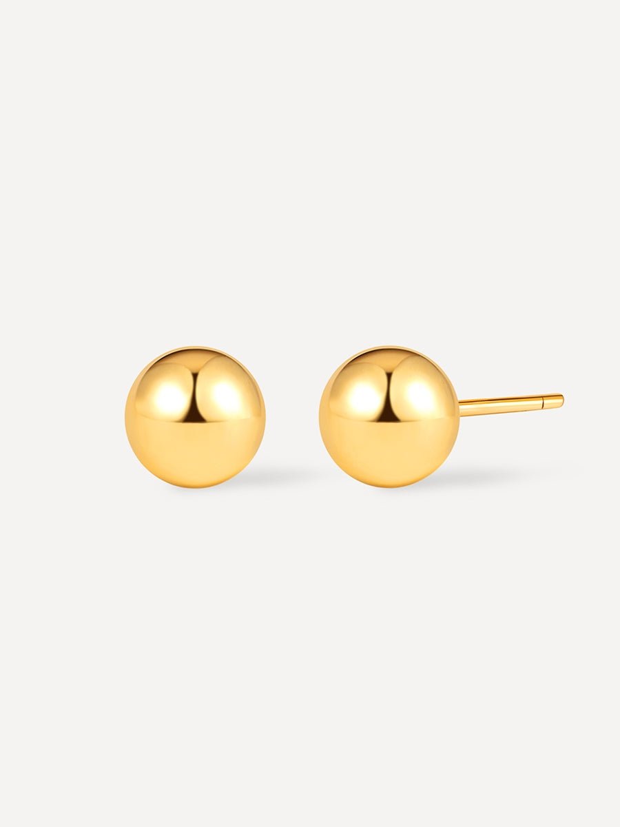 Round Ball Ohrringe Gold - icrush - schmuck