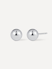 Round Ball Ohrringe Silber-Shopicrush