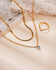 Shine Heart Kette Gold-Shopicrush