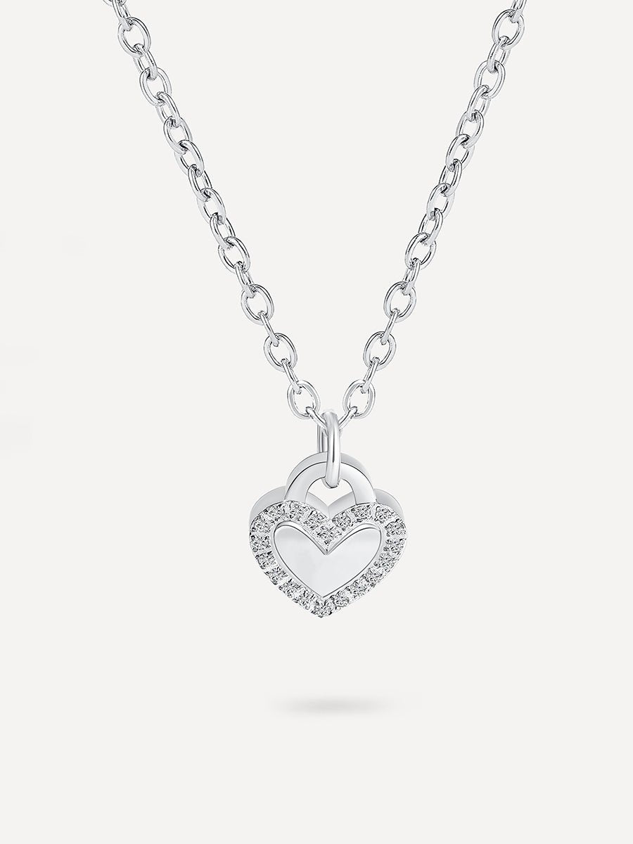 Shining Heart Kette Silber - icrush - schmuck