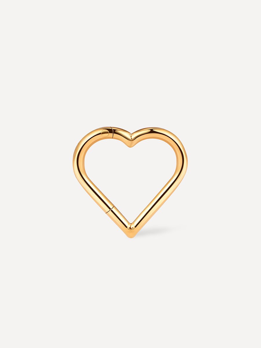 Simple Heart Titan Piercing Gold - icrush - schmuck