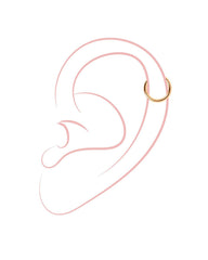 Simple Hoop Titan Piercing Gold - icrush - schmuck