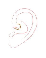 Simple Hoop Titan Piercing Silber-Shopicrush