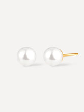 Simple Pearl Ohrringe Gold - icrush - schmuck