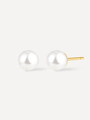 Simple Pearl Ohrringe Gold - icrush - schmuck