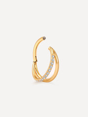 Simple Shine Titan Piercing Gold-Shopicrush