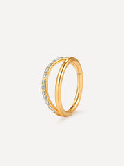 Simple Shine Titan Piercing Gold-Shopicrush