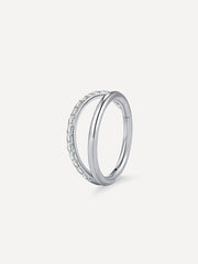 Simple Shine Titan Piercing Silber-Shopicrush