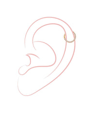 Single Glow Titan Piercing Gold - icrush - schmuck