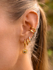 SLIM HOOP Small Ohrringe Gold-Shopicrush