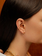 Small Square Hoop Ohrringe Gold - icrush - schmuck