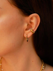 Small Square Hoop Ohrringe Gold - icrush - schmuck