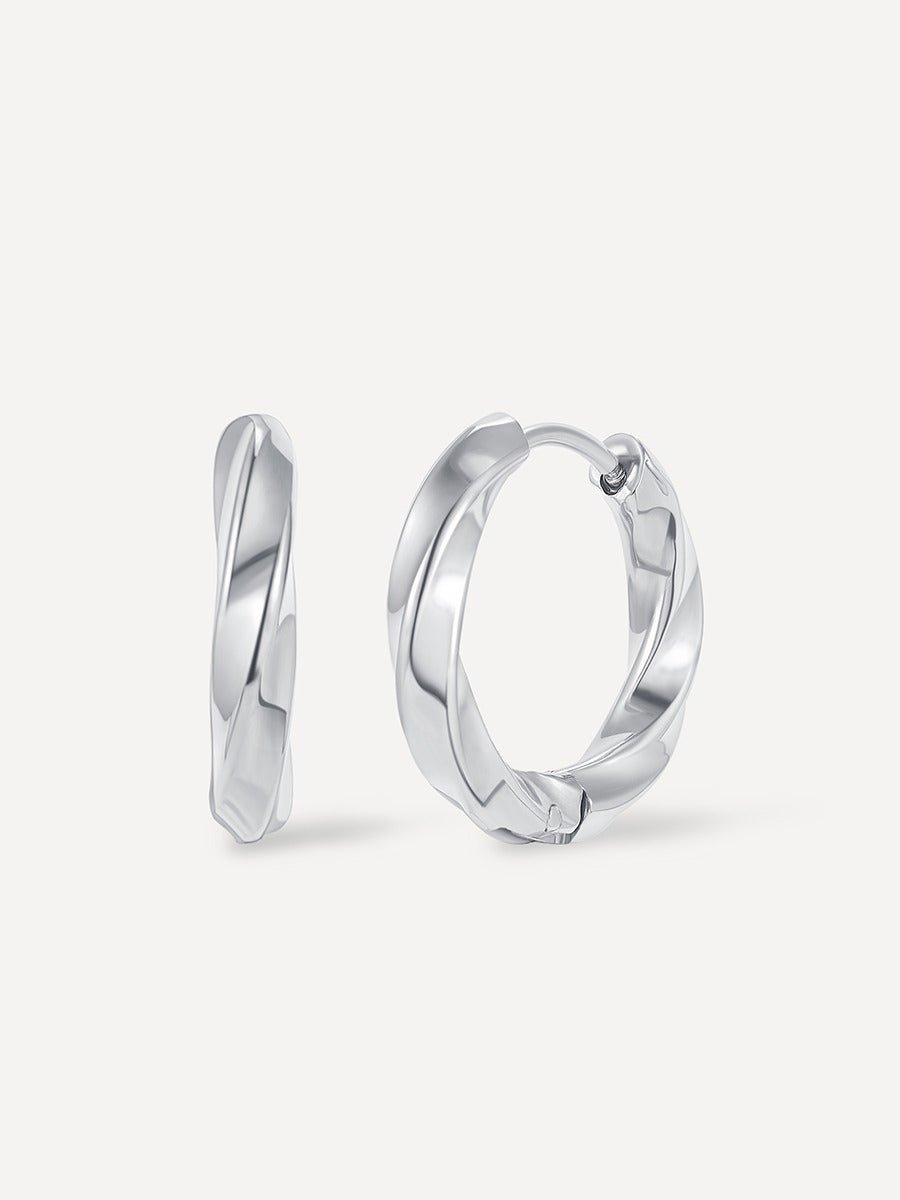 Small Twist Hoop Ohrringe Silber-Shopicrush