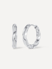 Small Twist Hoop Ohrringe Silber-Shopicrush