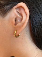 Snake Skin Ohrringe Small Gold-Shopicrush