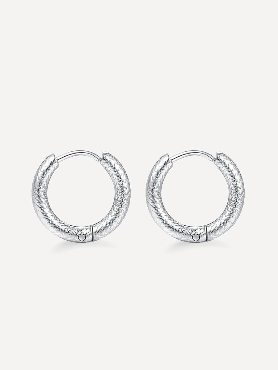 Snake Skin Ohrringe Small Silber-Shopicrush