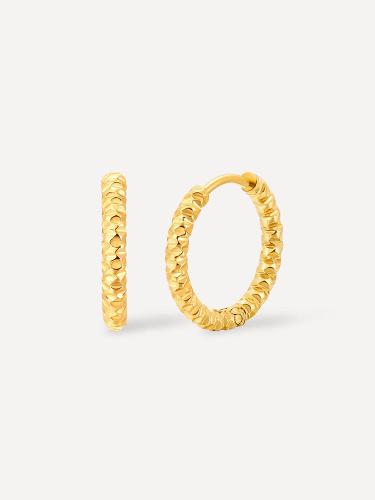 Spark Hoop Ohrringe Gold - icrush - schmuck