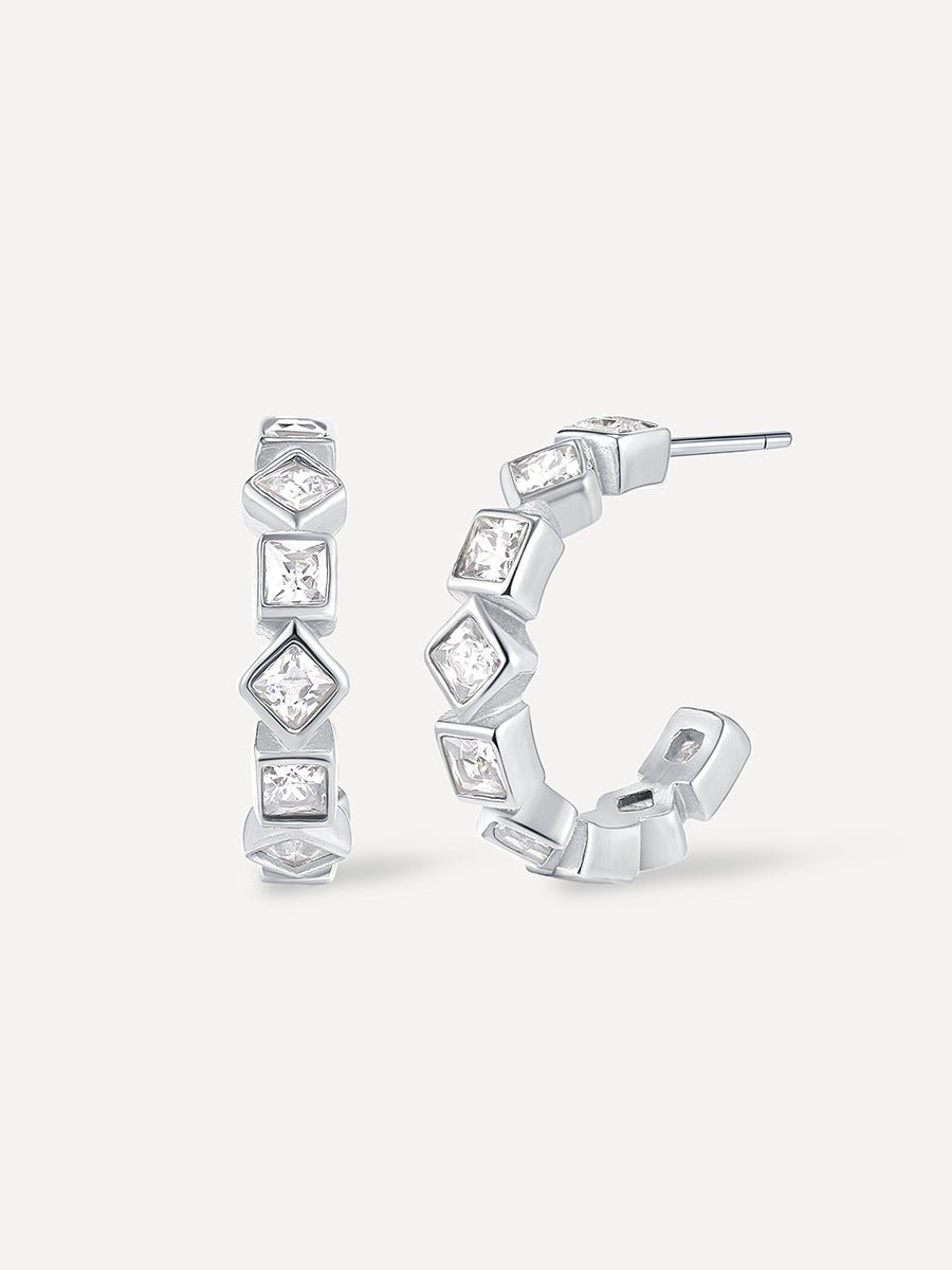 Spotlight Ohrringe Silber-Shopicrush