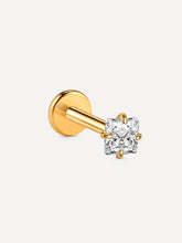 Square Spark Titan Piercing Gold - icrush - schmuck