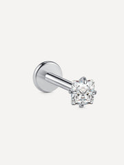 Square Spark Titan Piercing Silber-Shopicrush