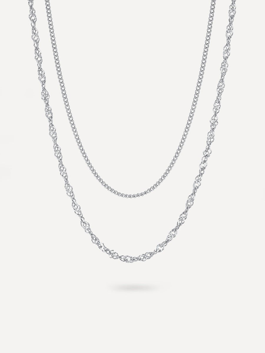 Straight n Twist Kette Silber-Shopicrush