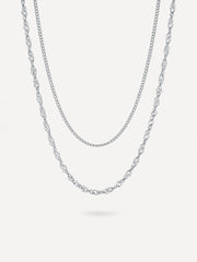 Straight n Twist Kette Silber-Shopicrush