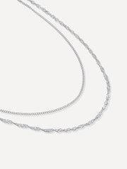 Straight n Twist Kette Silber-Shopicrush