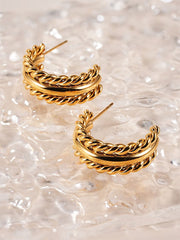 Strengthen Twist Ohrringe Silber-Shopicrush