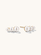 Trio Pearl Ohrringe Gold-Shopicrush