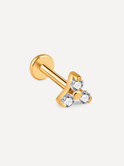 Trio Spark Titan Piercing Gold - icrush - schmuck