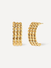 Triple Twist Ohrringe Gold-Shopicrush