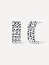 Triple Twist Ohrringe Silber-Shopicrush