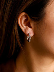 Twinkle Split Ohrringe Silber - icrush - schmuck